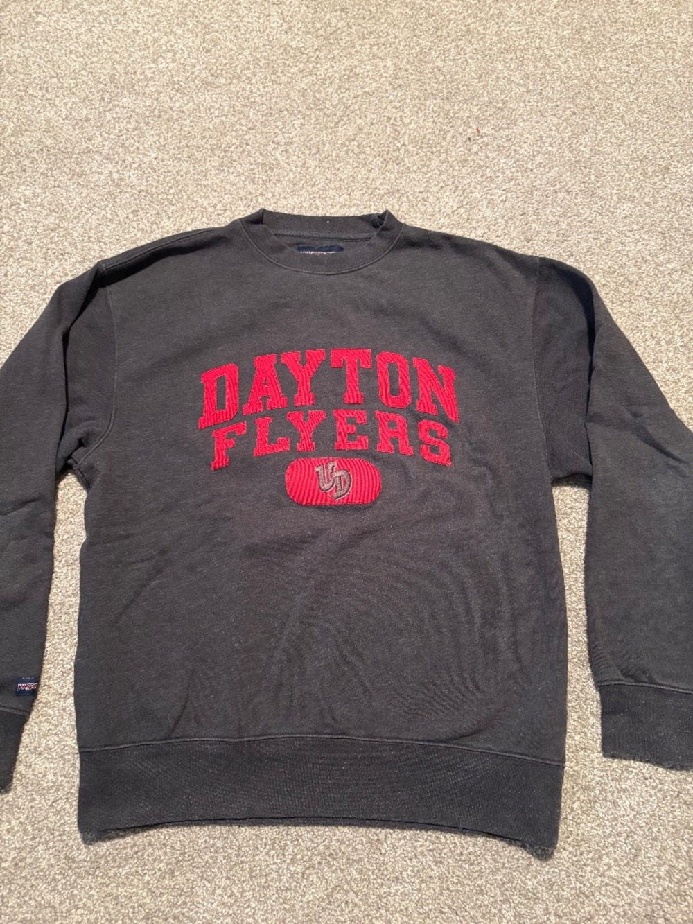 Jansport University of Dayton Flyers Crewneck Sweatshirt Men's M Gray